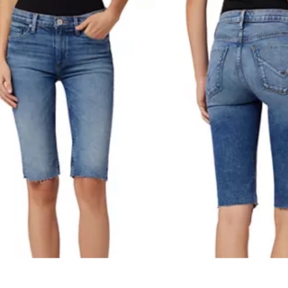 Hudson Amina Bermuda Denim Shorts Reserve Blue 28